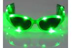 Blinkende Partybrille in grün 411338